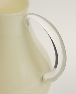 Zara Home кувшин из боросиликатного стекла, цвет жёлтый, 20 см