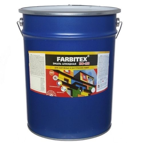 Эмаль ПФ-115 синяя FARBITEX 20 кг
