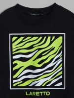 Летний костюм для девочки с леггинсами