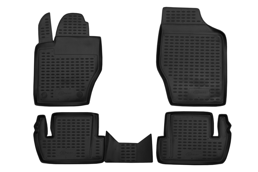 Коврики в салон PEUGEOT 307 2001-2008-&gt;, 4 шт. (ПУ, повышенная износостойкость)