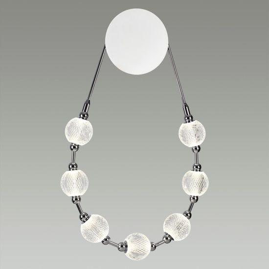 5007/25WL L-VISION ODL23 467 хром/прозрачный/металл/акрил Бра LED 25W 4000K 1555Лм CRYSTAL