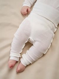 Ползунки с открытой ножкой "Молоко" из ажурного хлопка 0+