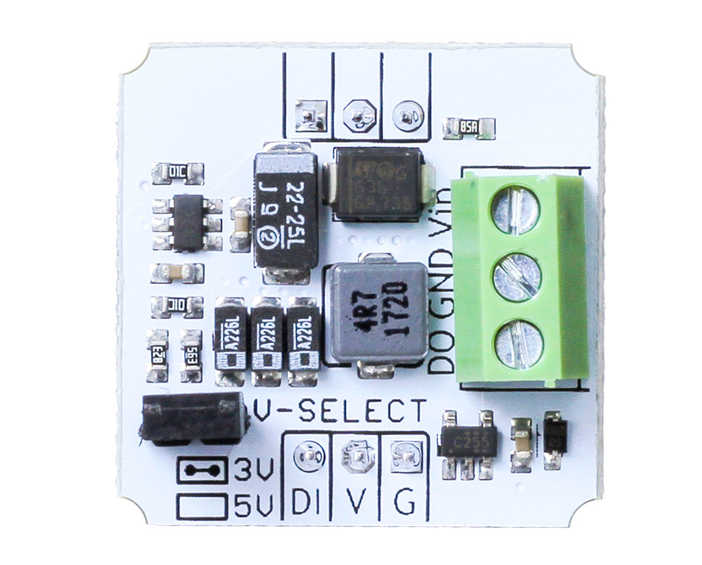 Понижающий DC-DC преобразователь и преобразователь уровней для WS2812 (Troyka-модуль)