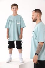 Фуфайка (футболка) для мальчика Леон-1 Виотекс ПЫЛЬНО-ГОЛУБОЙ