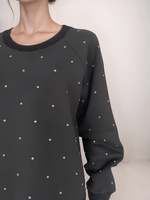 Толстовка из хлопка с кристаллами Max Mara