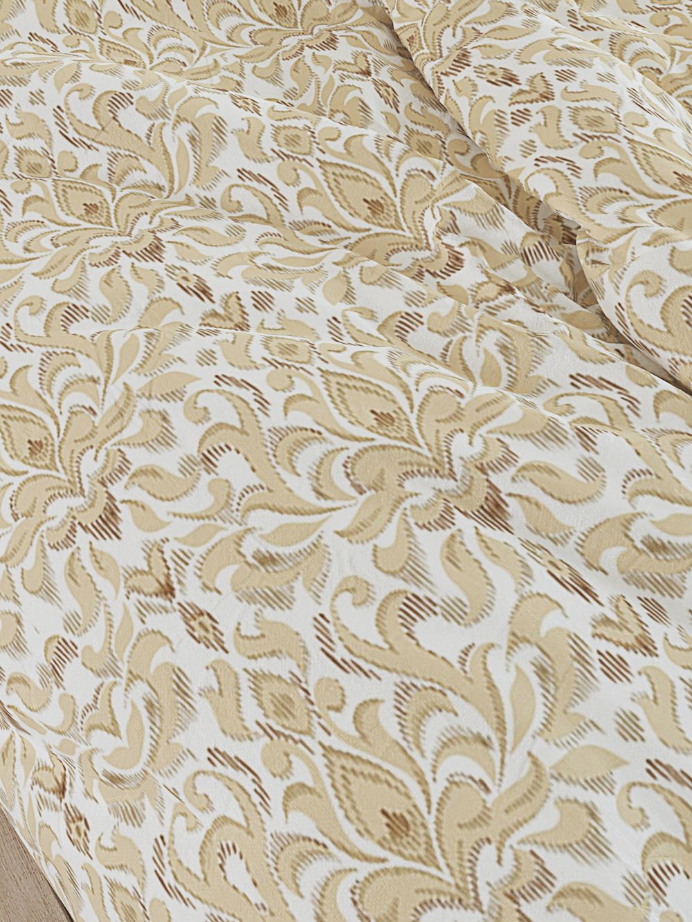 Простынь на резинке Сказка "Латте" 120х200 см, перкаль