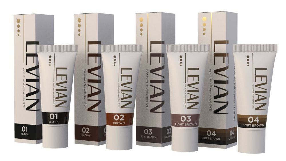 Краска для бровей и ресниц, Levian Light Brown, 15 мл. 1шт.