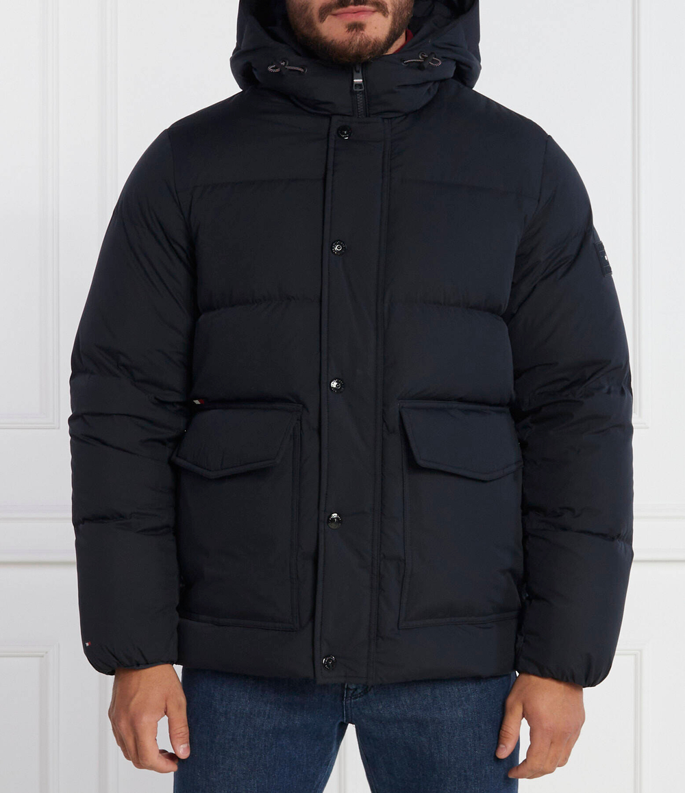 Пуховая куртка DOWN HOODED Tommy Hilfiger - темно-синий(MW0MW33960)