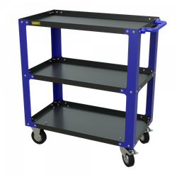 gt3.blue Инструментальная тележка GAROPT, три полки, cерия "No boxes", Синяя