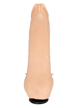 Телесная насадка-фаллос с шипами для массажа клитора - 17,8 см.