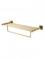 Полотенцедержатель с полкой WONZON & WOGHAND ROMA, Бронза (WW-7281)