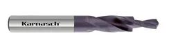Короткое ступенчатое сверло Karnasch M3 с покрытием TITAN-TEC, 180°, HSS-XE, DIN 1897, арт. 40.2050.030