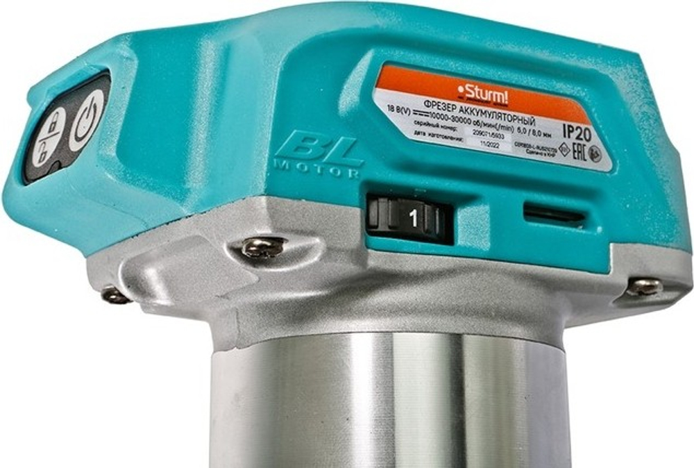 Фрезер аккумуляторный Sturm CER1803 3 основания, сумка, без АКБ и ЗУ