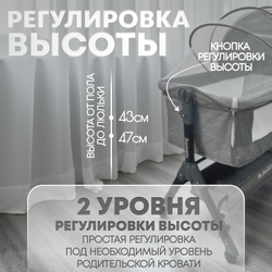 Детская кроватка 5в1 BubaGo Somela LUX