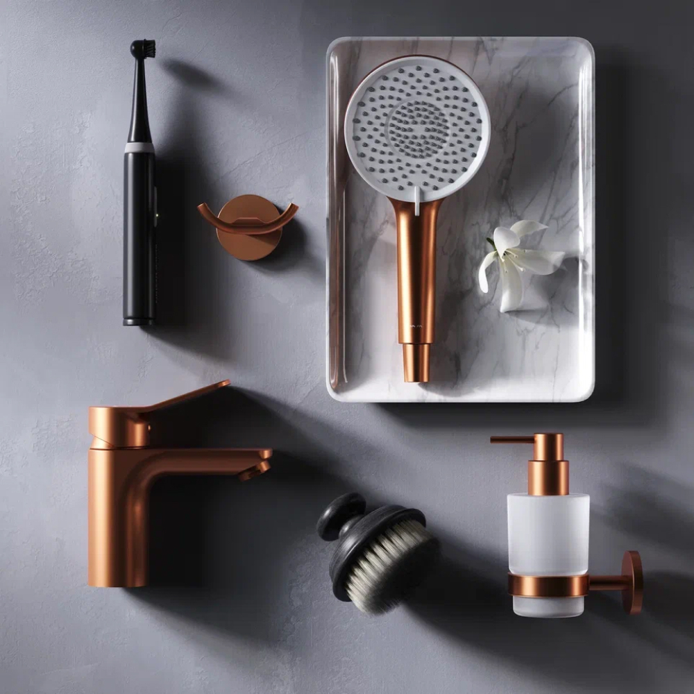 Смеситель для раковины, розовое золото AM.PM X-Joy F85A02144