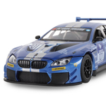 Модель  1:24, BMW M6 GT3, синий, открываются передние двери и капот, свет, звук