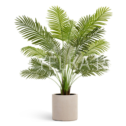 Кашпо TREEZ Effectory - Beton - Цилиндр - Белый песок