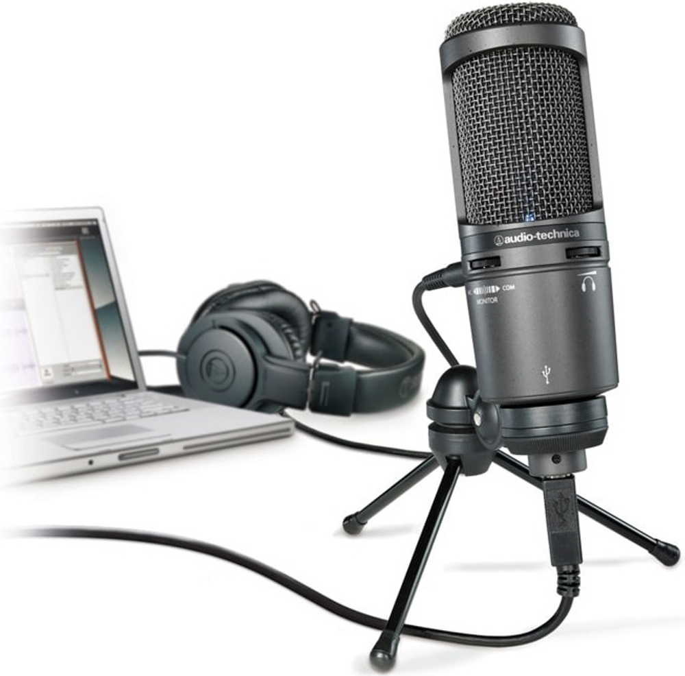 Микрофон Audio-Technica AT2020USB+ черный