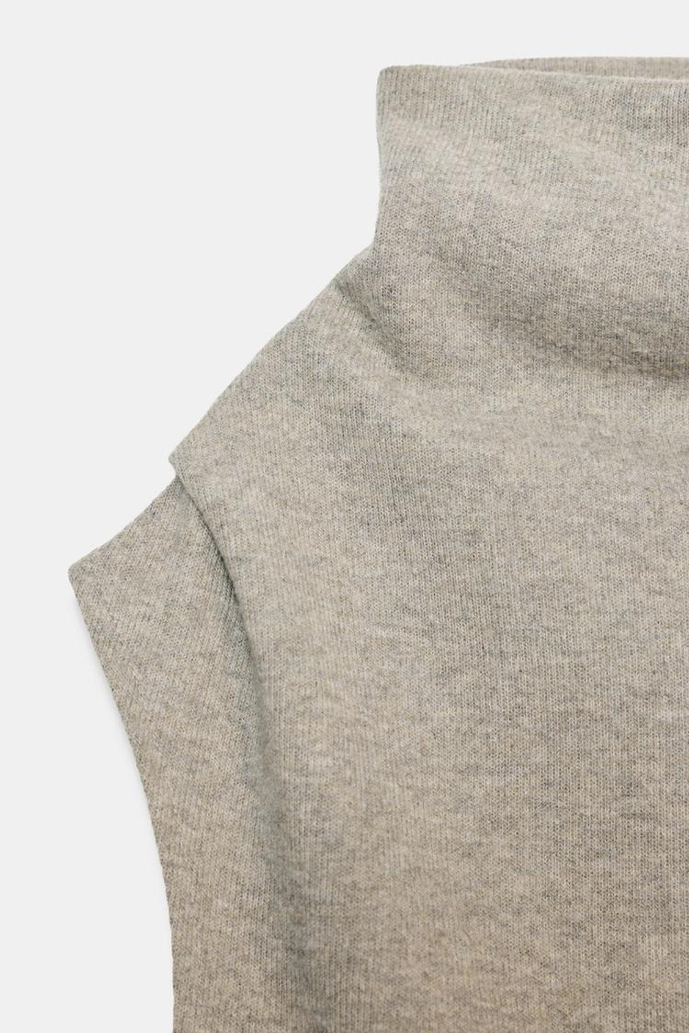 ZARA ТОП БЕЗ РУКАВОВ, СЕРЫЙ