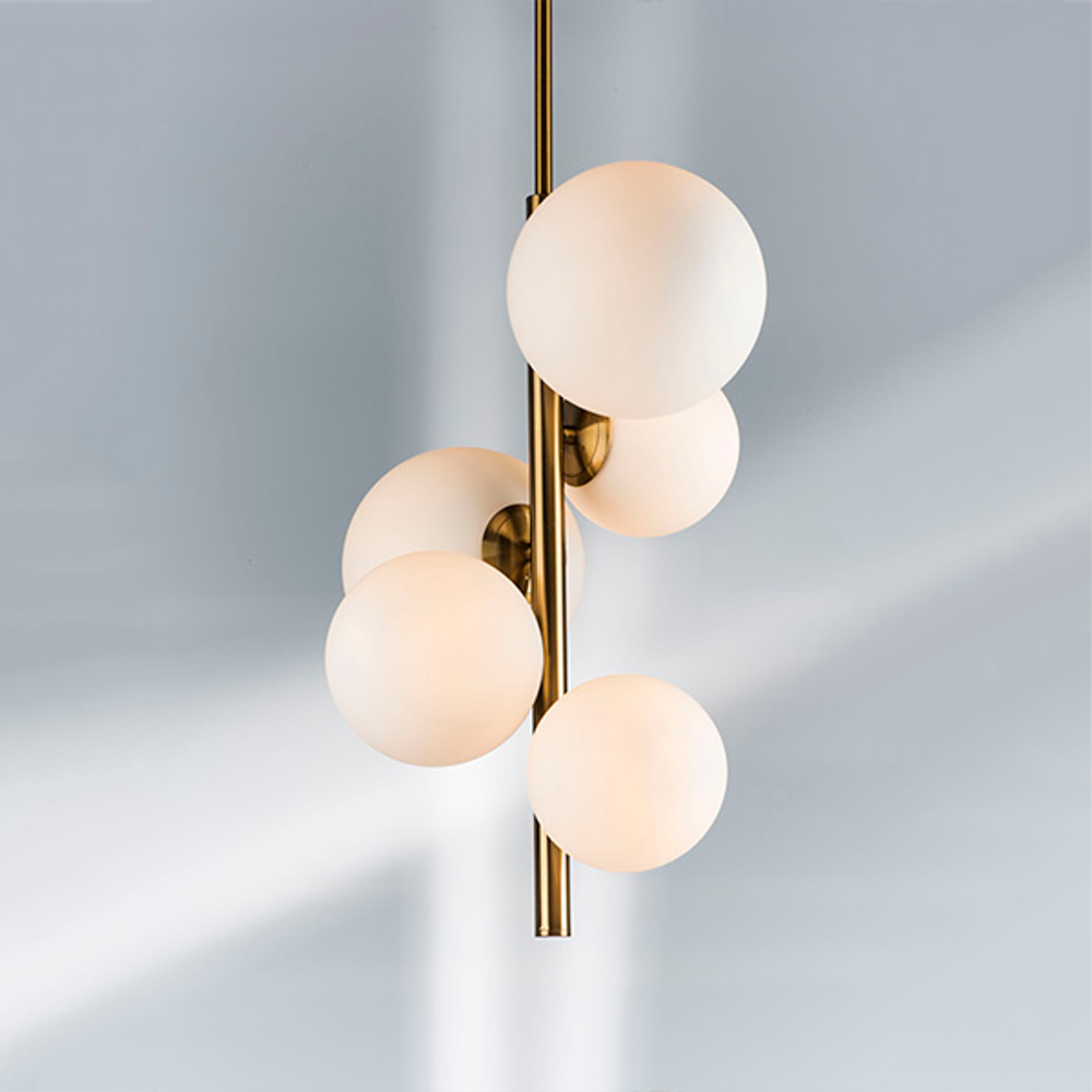 815053 Люстра CROCO 5х40W E14 ЛАТУНЬ