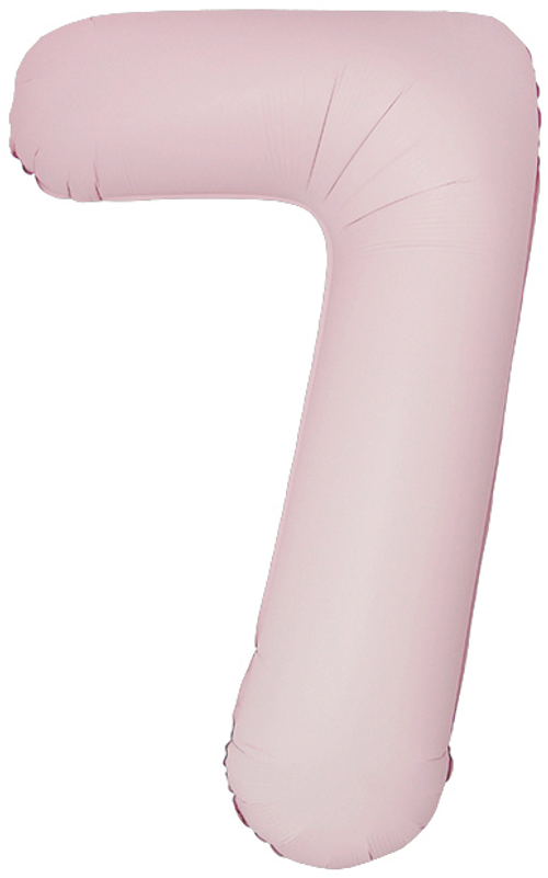 FM (40''/102 см) Цифра, 7 Slim, Пыльная роза,Сатин, 1 шт. в уп.