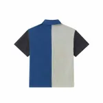 Поло Ymkashix color block HTF синий/песочный