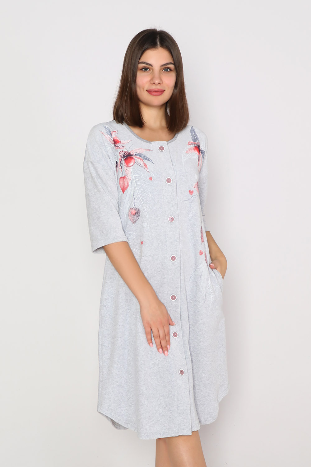 Халат "ФИЗАЛИС" модель Х 151 велюр