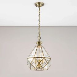 Citilux Витра-1 CL442130 Люстра подвесная витражная Бронза