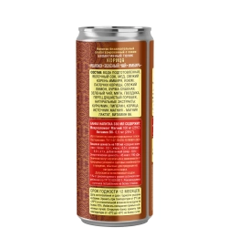 Биоактивный тоник Корица Яблоко+Зеленый чай+Имбирь 59NORTH, 330 мл, банка и состав