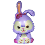 Шар Фольгированный Заяц сиреневый (Фиолетовый)