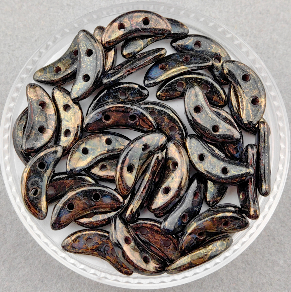 Crescent 3x10 мм, Jet Bronze Picasso