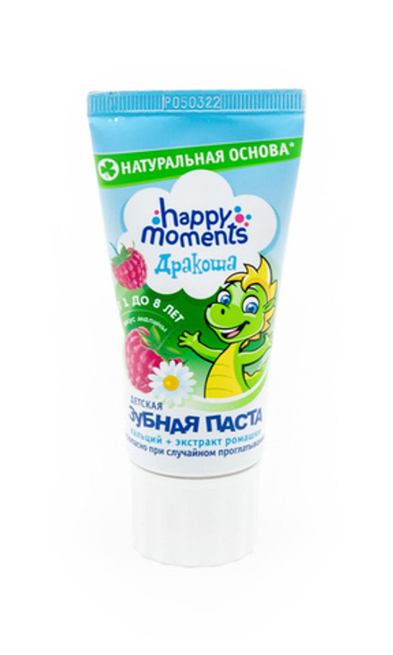 Happy moments 60мл. з/п детс. гелев. малина Дракоша