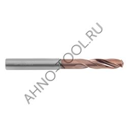 Сверло  7.8мм монолитное твердосплавное 3D с подводом СОЖ. SP-X801030780 VHM AHNO