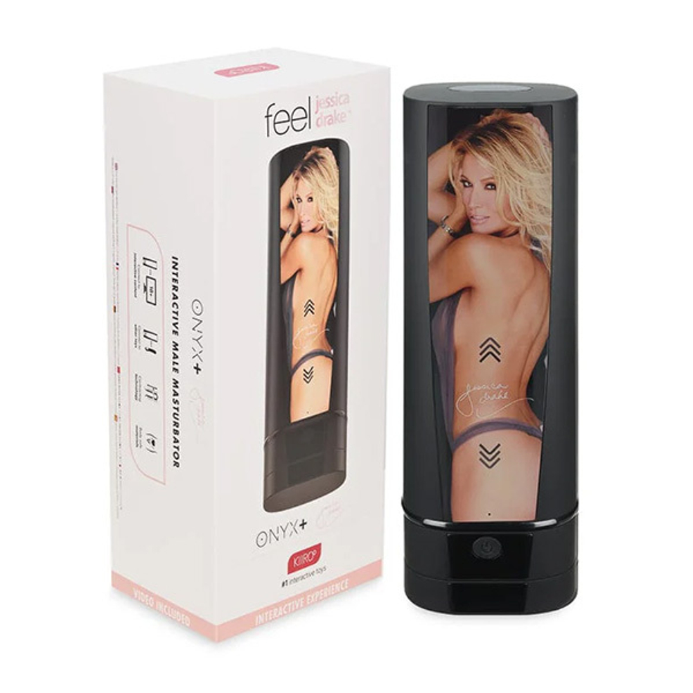 Интерактивный мастурбатор Kiiroo Onyx+ Interactive Penis Masturbator - Jessica Drake Experience