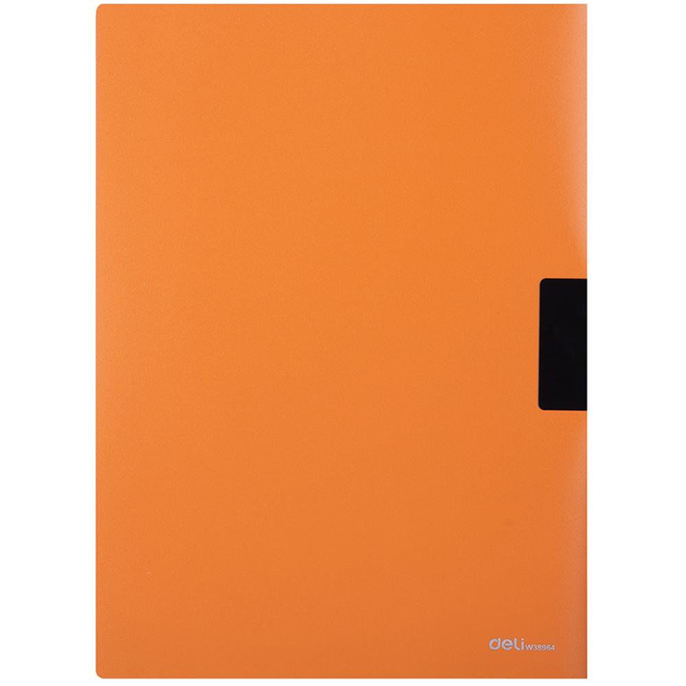 Папка с клипом DELI А4 для сшивания листов, 300 мкм, корешок 10 мм, ассорти