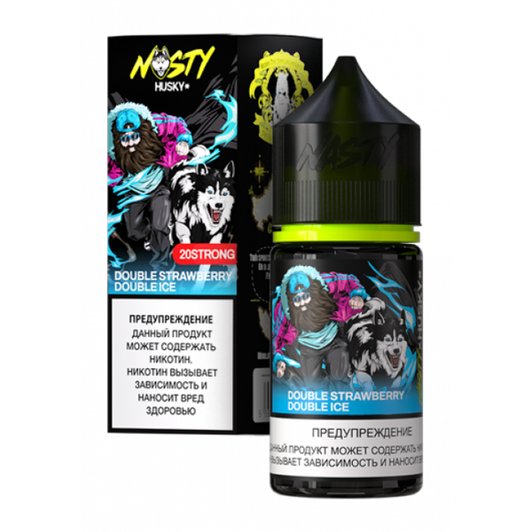 Купить Жидкость Nasty X Husky Import Salt 30 мл - Double Strawberry Double Ice (Strong)