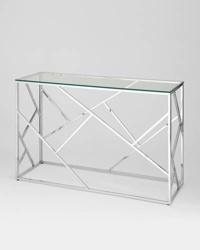 Консоль АРТ ДЕКО 120х40 серебро