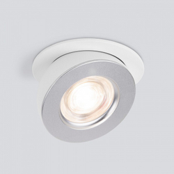 Встраиваемый светильник Elektrostandard 25080/LED 8W 4200К белый/серебро