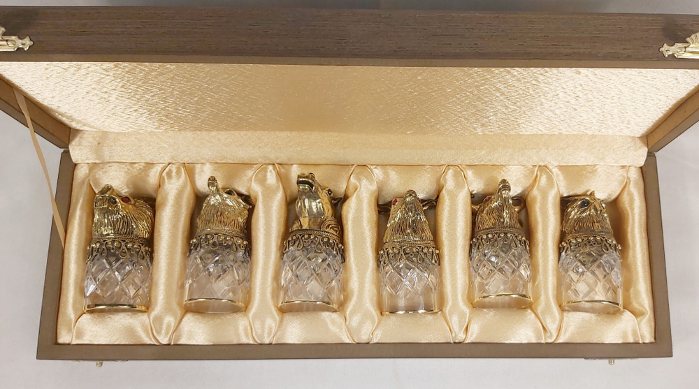 Стопки-перевертыши "Звери", в наборе 6 шт.