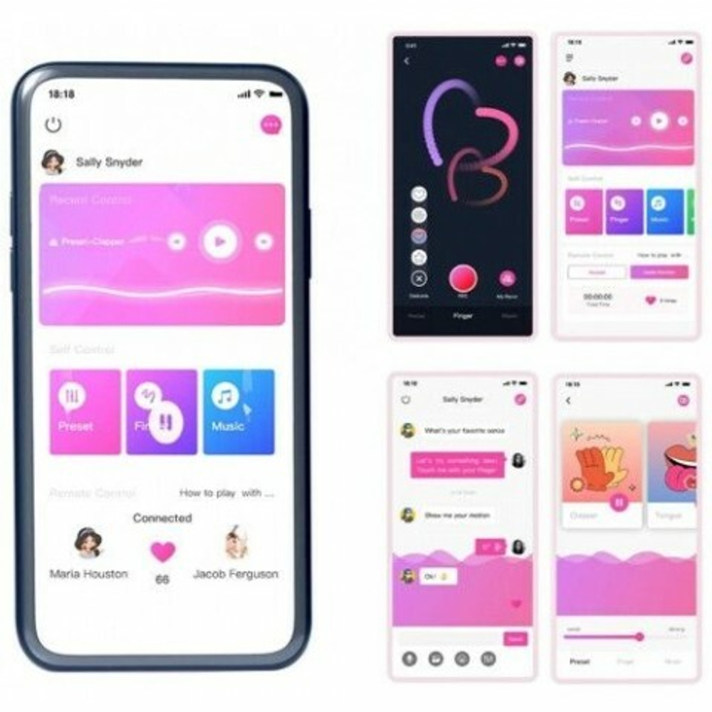 Универсальный вибростимулятор JIVE от Magic Motion, розовый