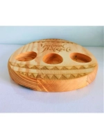 Подставка для яиц и кулича из дерева кедра (менажница)