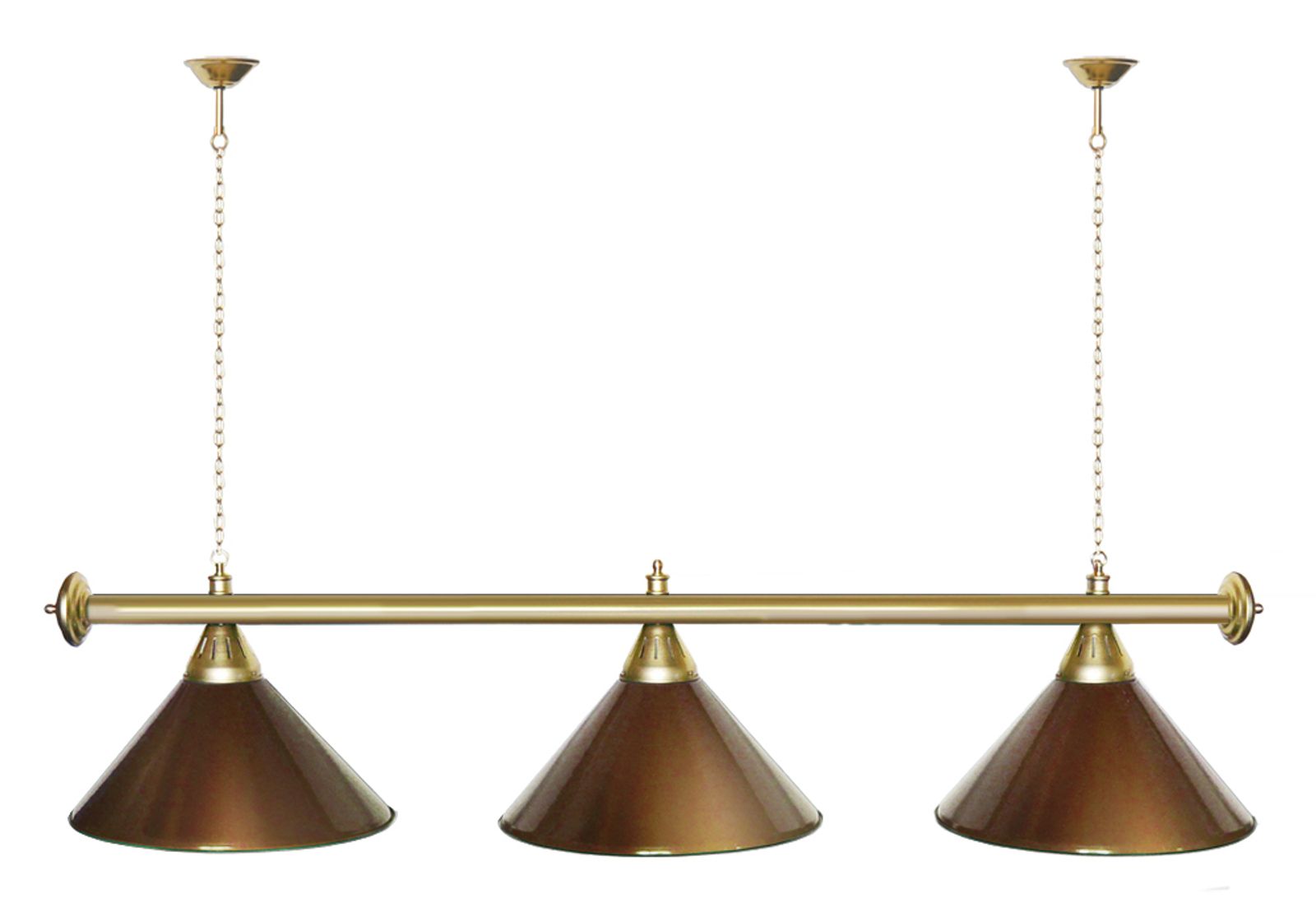 Лампа STARTBILLIARDS 3 пл. (плафоны зеленые,штанга золотая,фурнитура золото) фото №48