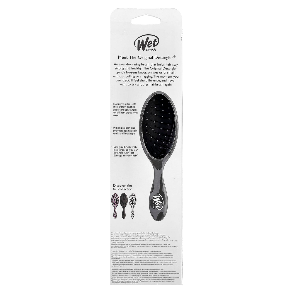 Wet Brush, Original Detangler®, Safari Leopard Grey, 1 кисть