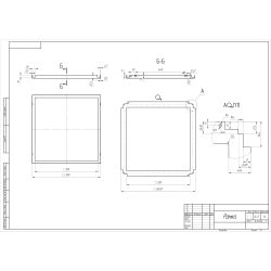 Рамка ЭРА SPL-FR-Clip-In для установки ультратонкой панели в потолки Clip-In | Аксессуары для офисных светильников