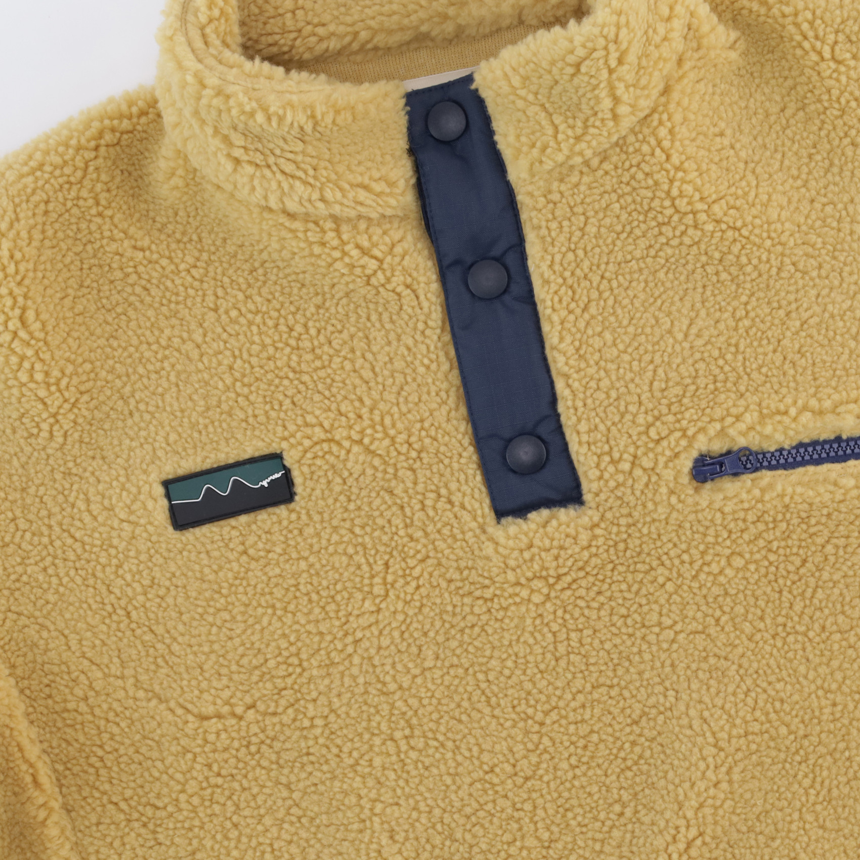 Флиска Magamaev Turbofleece button (mustard/navy) артикул: - купить в магазине Дайс