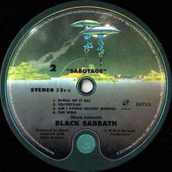 Black Sabbath. Sabotage (LP) Новая запечатанная виниловая пластинка