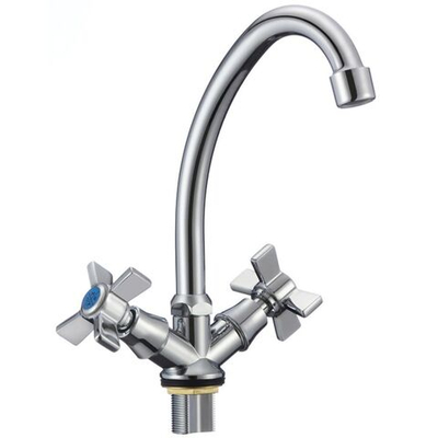 Смеситель для кухни, РМС, с кран-буксой, хром, SL118-271F