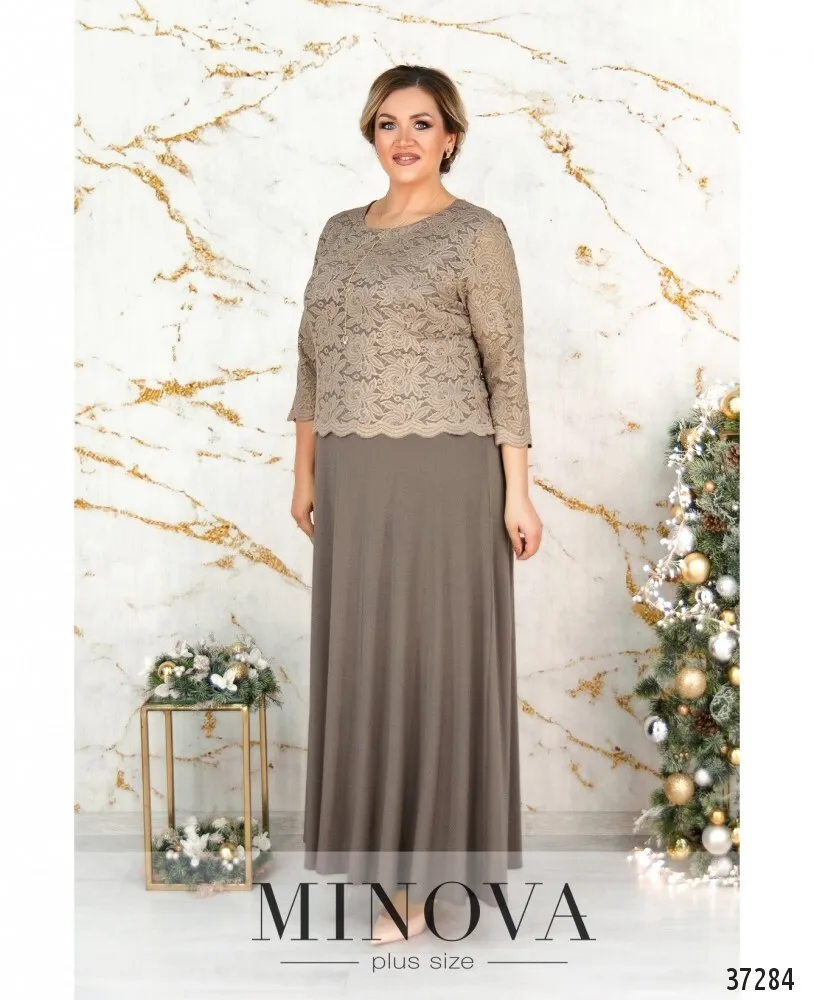 Платье 316СБ-бежевый Minova