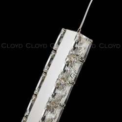 Подвесной светильник Cloyd ELATA P1 / выс. 38 см - хром (арт.11559)