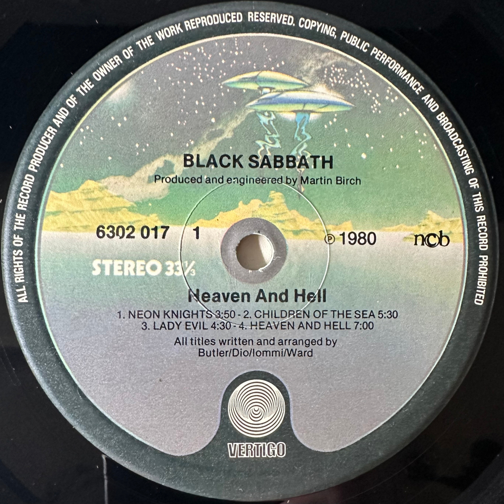 Black Sabbath ‎– Heaven And Hell (Скандинавия 1980г.)